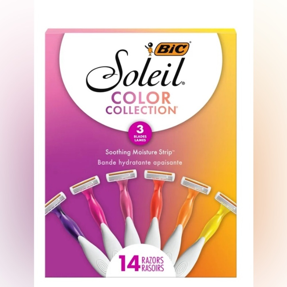 BIC - SOLEIL || Women’s Smooth Colors Disposable Razors.